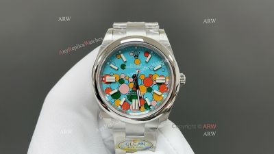 Clean Factory Rolex Oyster Perpetual 3230 Multicolor Face Watch 41mm